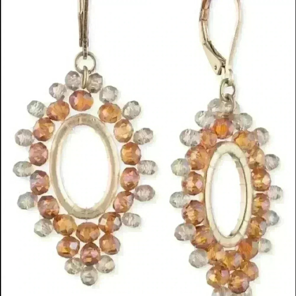 Lonna & Lilly new Gold Tone Open Oval Earrings - Picture 1 of 8